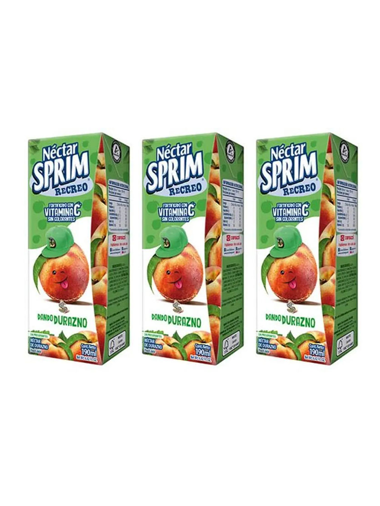 Caja Jugos Néctar Sprim Recreo 24 Unidades 190 ml 4