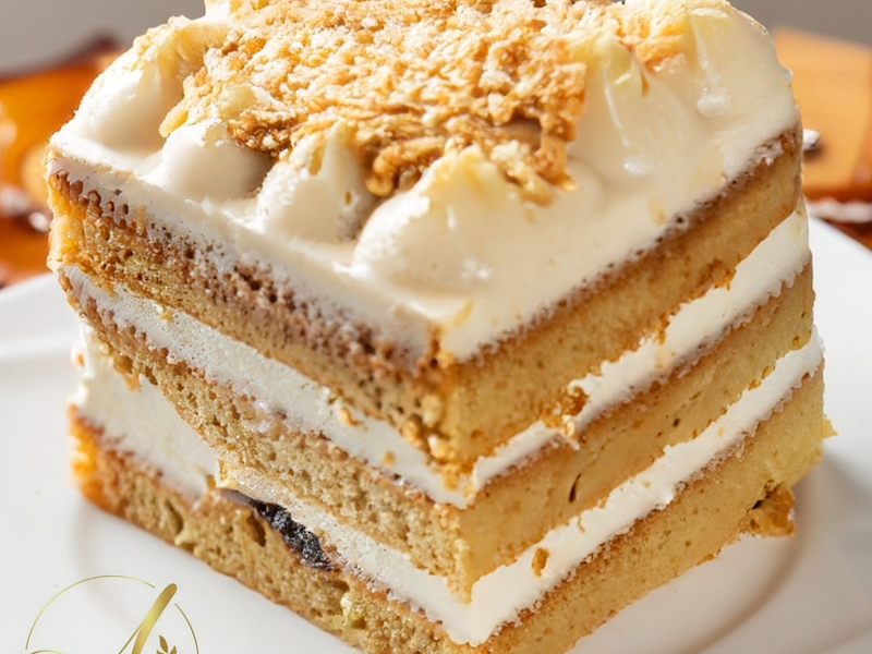 Torta de tres leches con manjar Colun