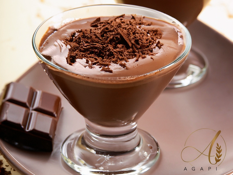 Mousse de chocolate con crema Ambiante Topping
