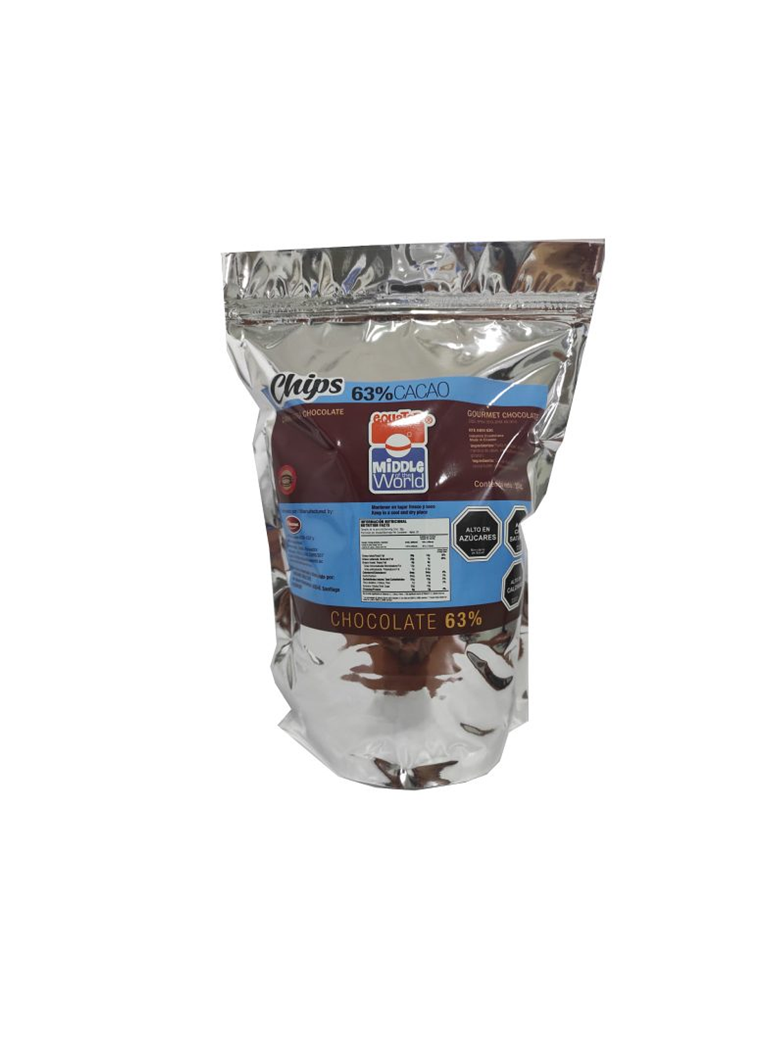 Chips Chocono sin azúcar 63% Cacao 1kg 1