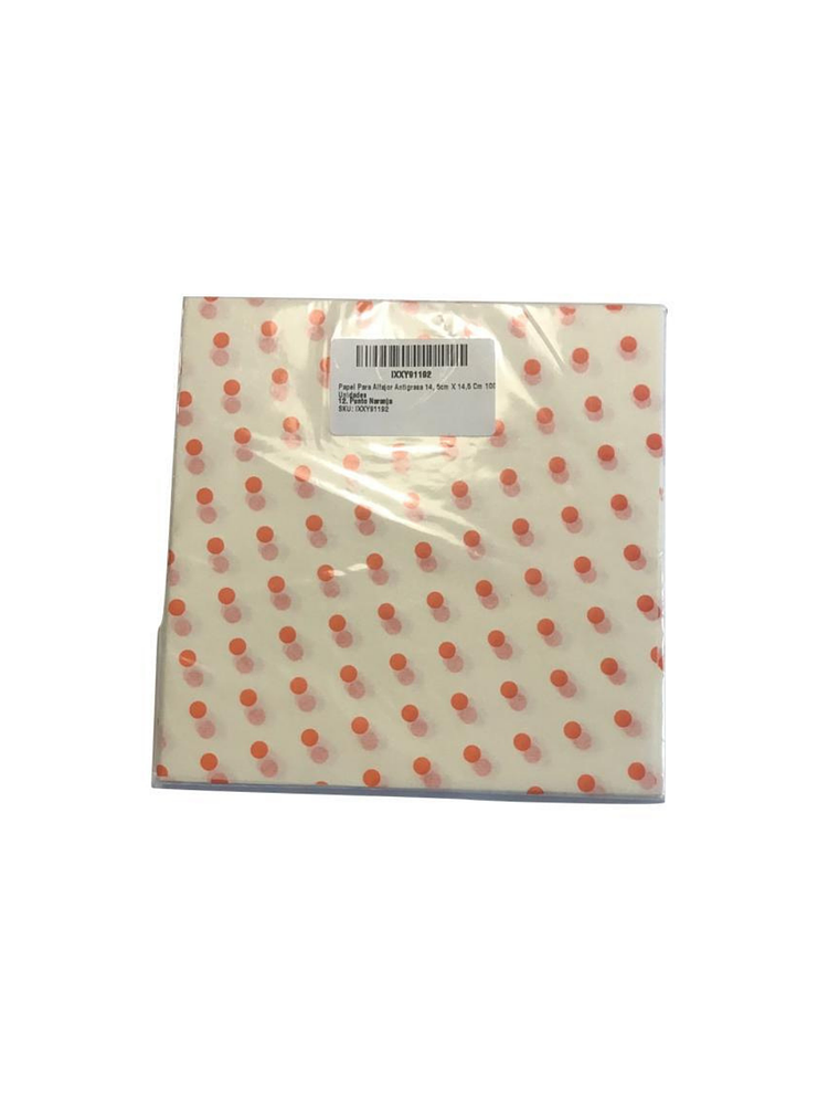 Papel Para Alfajor Antigrasa 14, 5cm X 14,5 Cm 100 Unidades 14