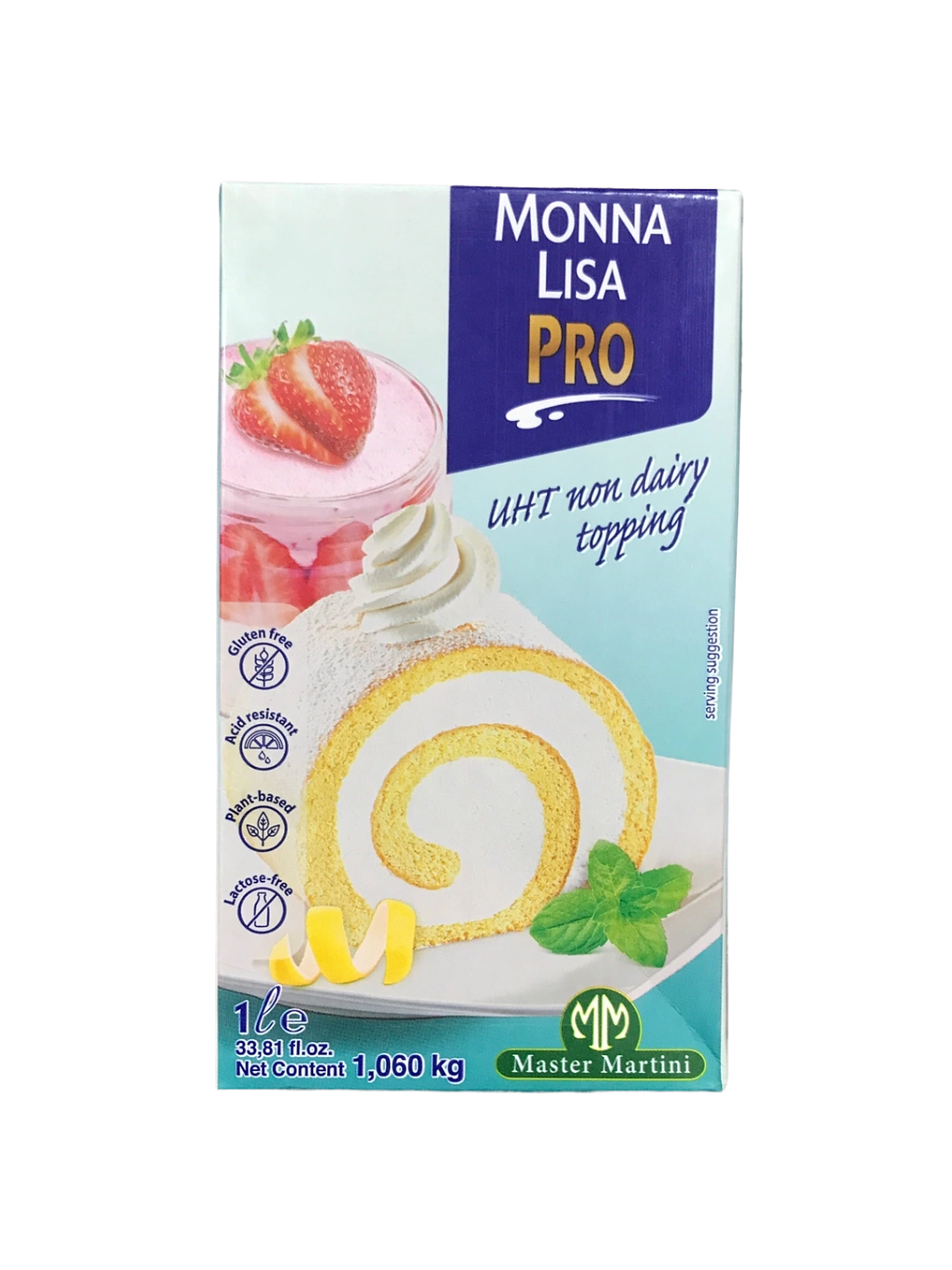 Crema Chantilly Vegana Monna Lisa Pro 1 Lt 1