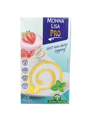 Crema Chantilly Vegana Monna Lisa Pro 1 Lt