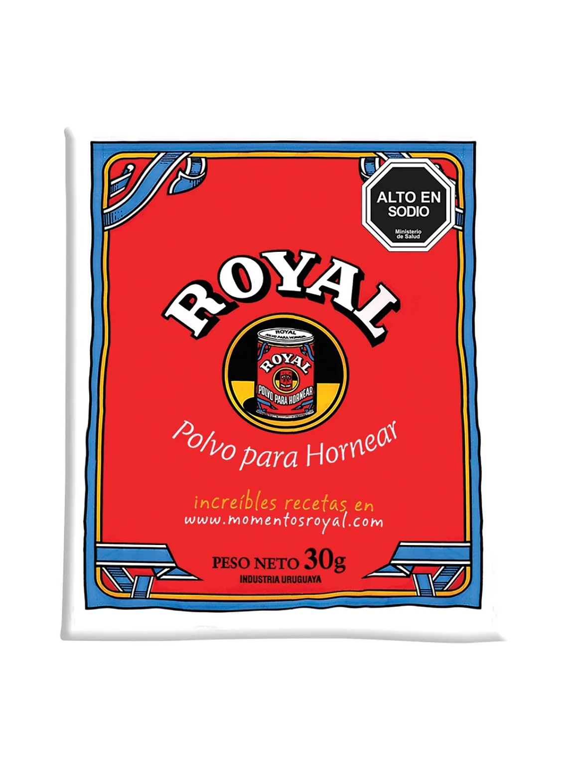 Polvos de Hornear Royal Display 480grs 16 unidades 30grs c/u 1
