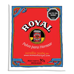 Polvos de Hornear Royal Display 480grs 16 unidades 30grs c/u