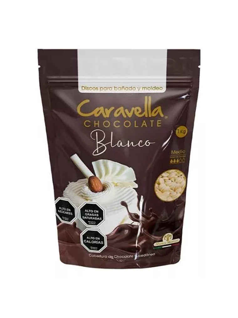 Cobertura De Chocolate Caravella Blanco 100 gr 2