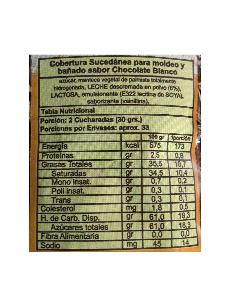 Cobertura De Chocolate Caravella Blanco 100 gr 5