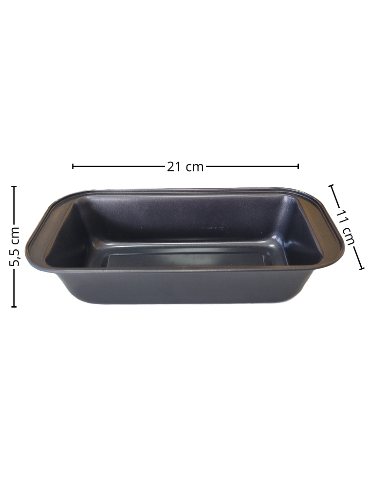 Molde Queque Antiadherente Rectangular Distintos Tamaños 3
