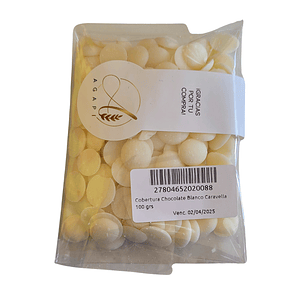Cobertura De Chocolate Caravella Blanco 100 gr
