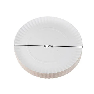Plato Cartón Cartulina Valdivia N°2 18 cm de diámetro