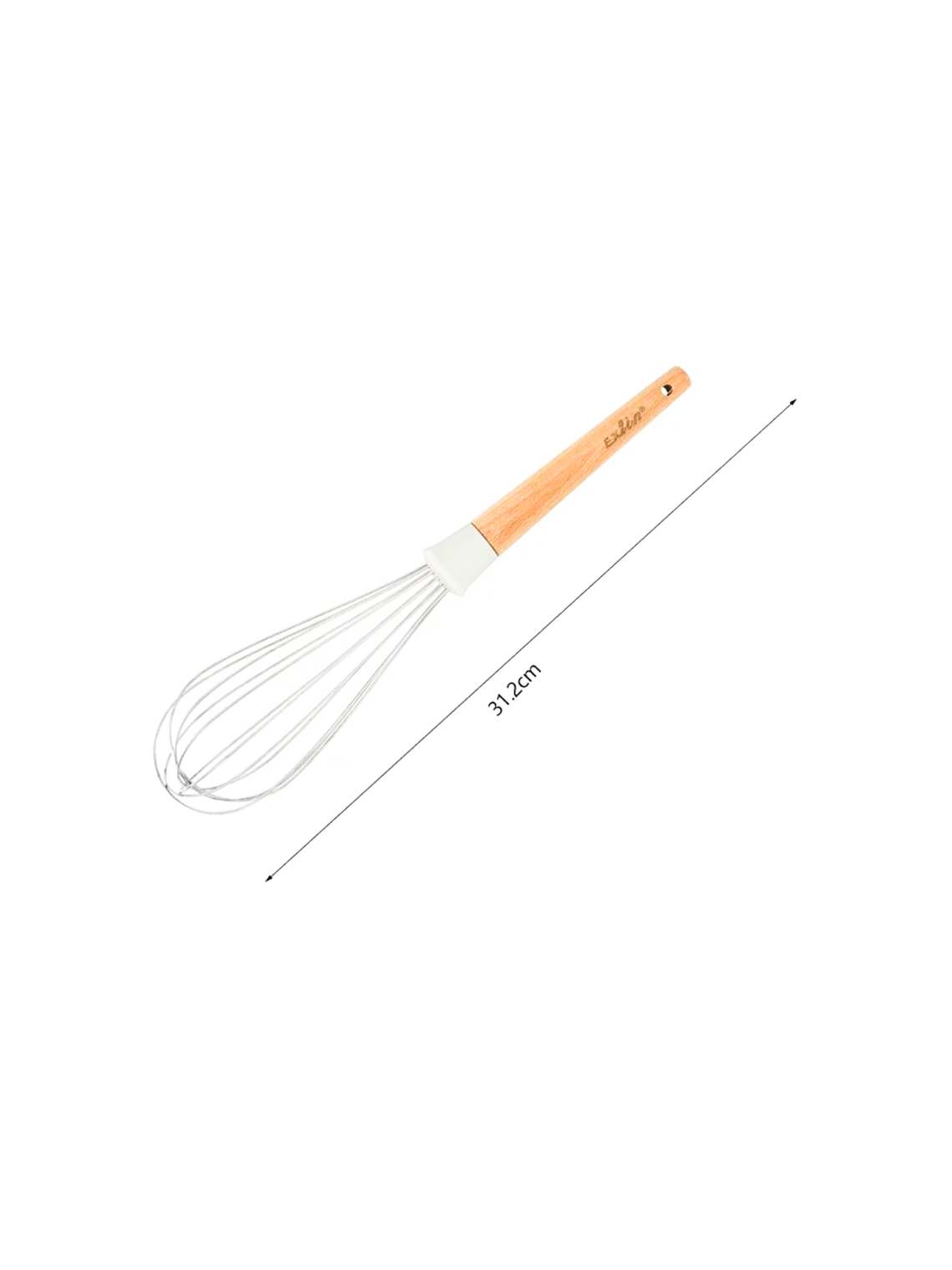 Batidor o Mezclador Manual con Mango de Madera 31 cm  1