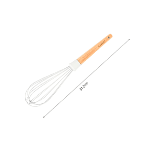 Batidor o Mezclador Manual con Mango de Madera 31 cm 