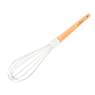 Batidor o Mezclador Manual con Mango de Madera 31 cm 