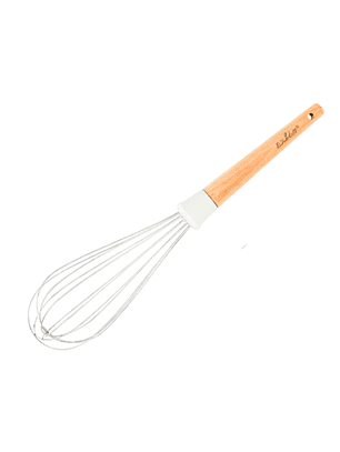 Batidor o Mezclador Manual con Mango de Madera 31 cm 