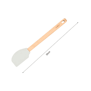 Espatula O Mezquino de Silicona con Mango de Madera 30 cm 