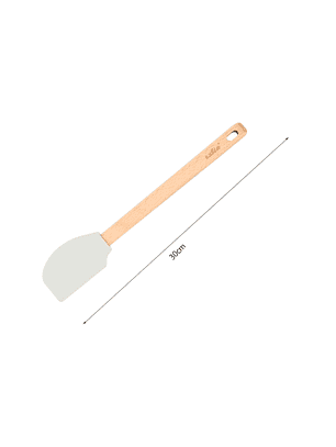 Espatula O Mezquino de Silicona con Mango de Madera 30 cm 
