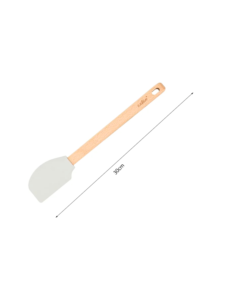 Espatula O Mezquino de Silicona con Mango de Madera 30 cm  1