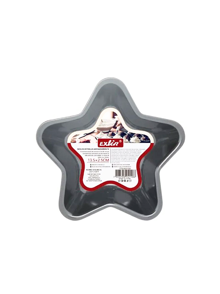 Molde Antiadherente Forma Estrella 13,5x13,5 cm 2