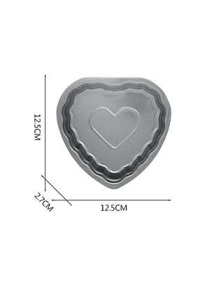 Molde Antiadherente Forma Corazón 12,5x12,5 cm
