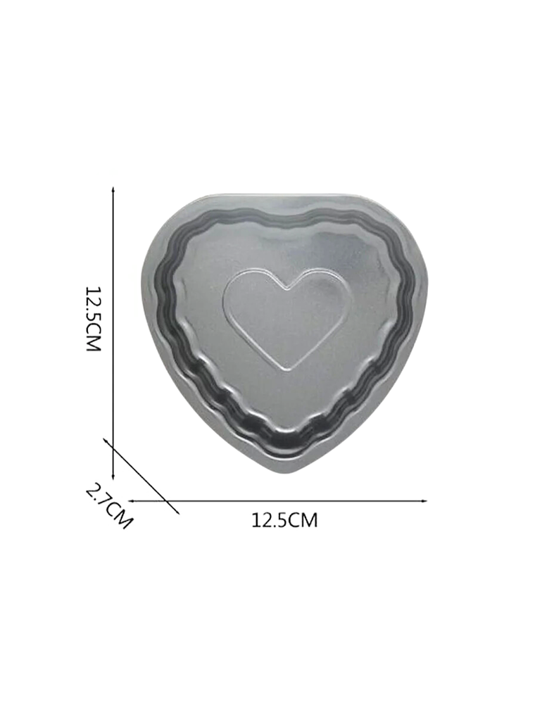 Molde Antiadherente Forma Corazón 12,5x12,5 cm 1