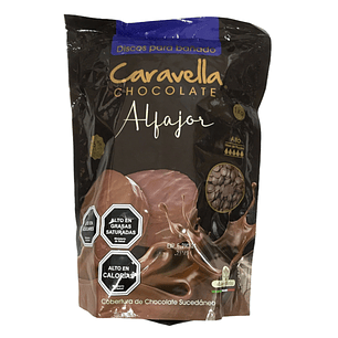 Cobertura De Chocolate Caravella Alfajor Semi Amargo 