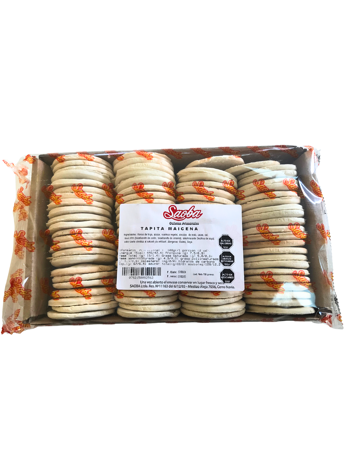 Galleta Para Alfajor Maicena O Tradicional Saoba 700 Grs  2