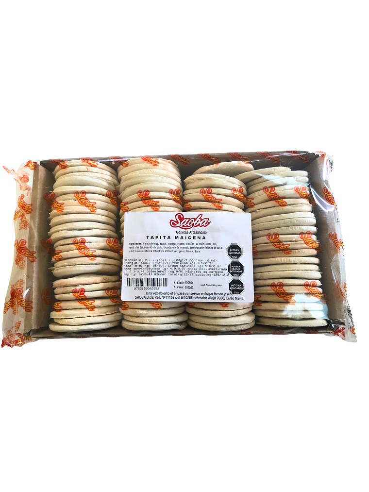 Galleta Para Alfajor Maicena O Tradicional Saoba 700 Grs  2