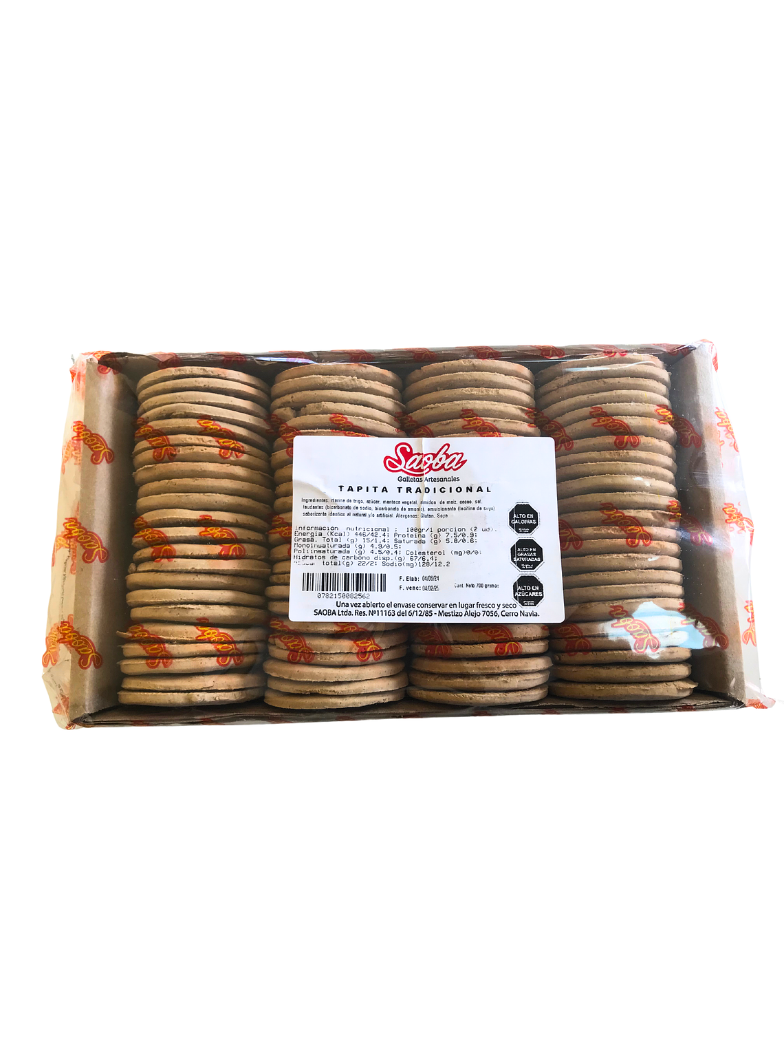 Galleta Para Alfajor Maicena O Tradicional Saoba 700 Grs  1