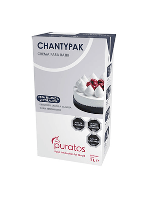 Crema Chantypack Mix Vegetal Puratos 1 Litro