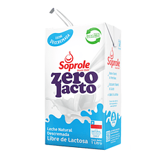 Leche Soprole Descremada Sin Lactosa Zerolacto 1lt