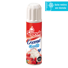 Crema Chantilly Lista Para Servir Soprole 250 gr