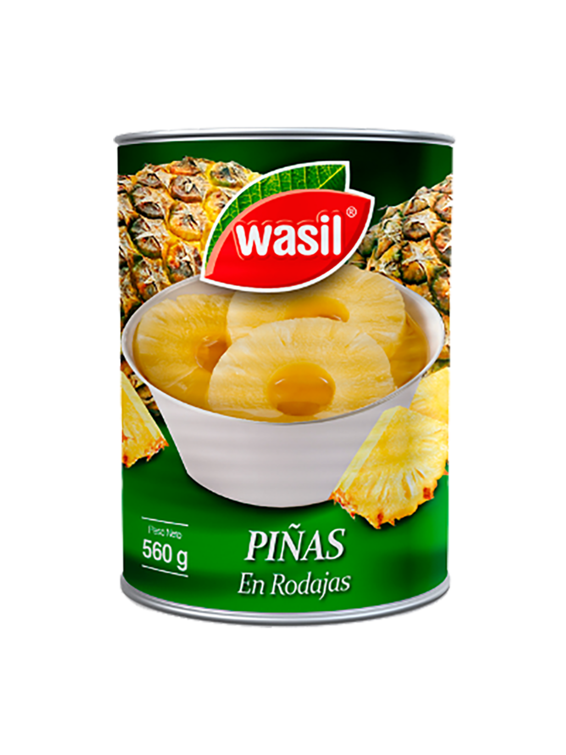 Piña en Conserva en Rodajas Wasil 560g 1