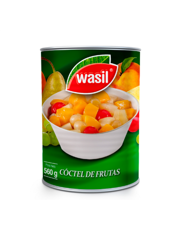 Cóctel de Fruta En Conserva Wasil 560 grs 1