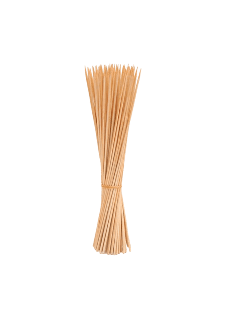 Palos de Brocheta Para Anticucho Frutilla o Marshmellow 3mm (20cm de largo) x90 unidades 2