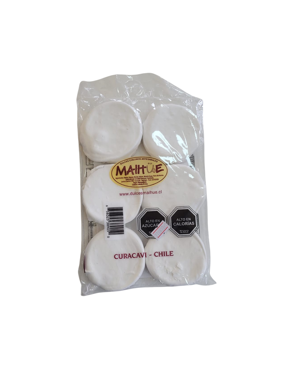 Chilenito Pastelito Chileno de Curacaví Cubierto con Merengue 6 unidades 1