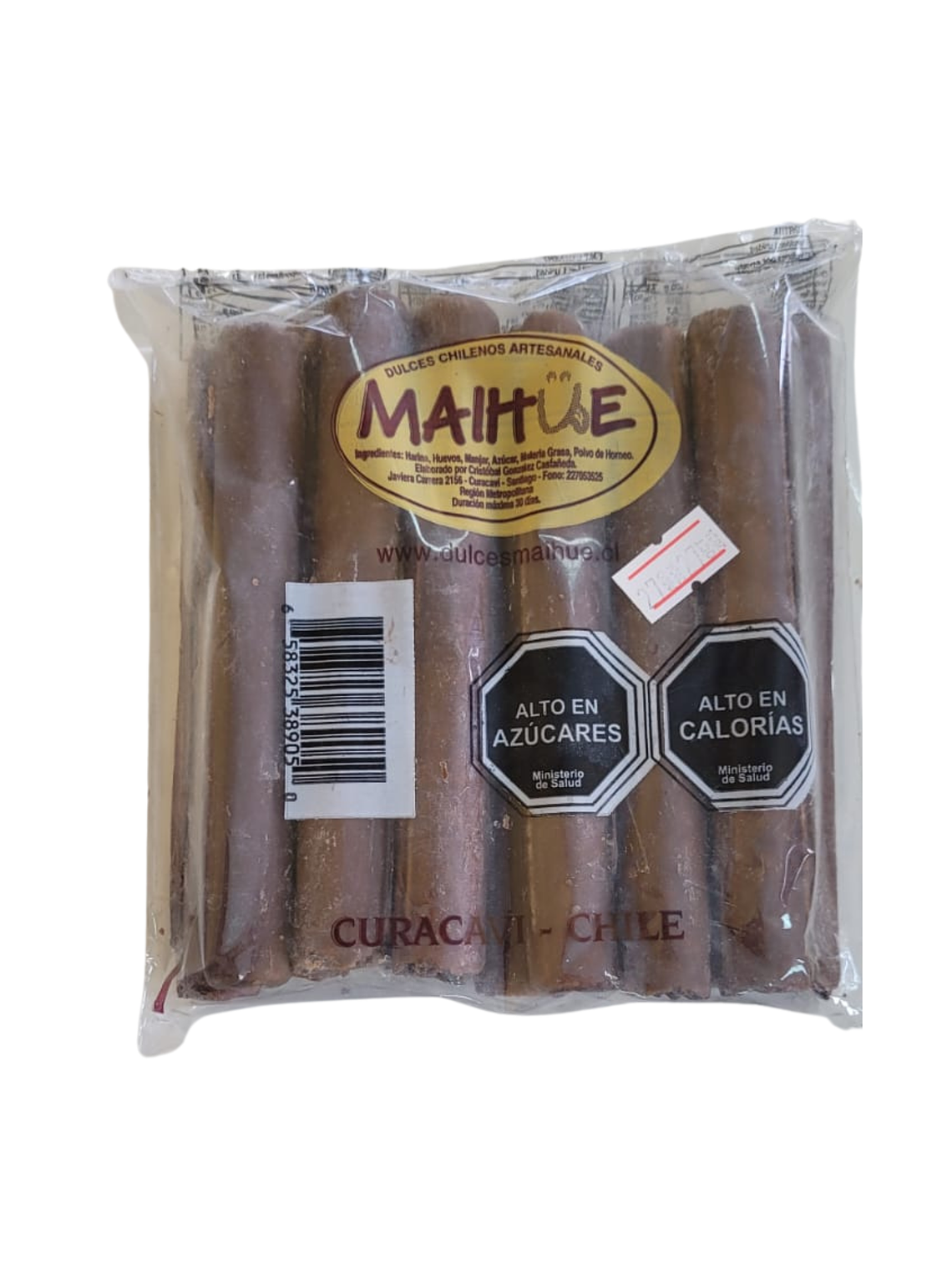 Cuchuflí Relleno Bañado Con Chocolate 13 unidades 1