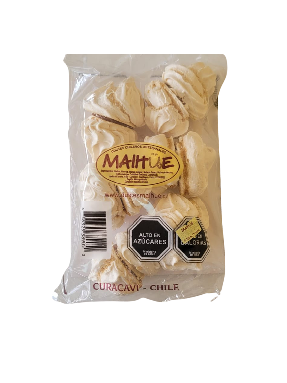 Merengues Con Manjar Pastel De Curacaví Chileno 6 Unidades 1