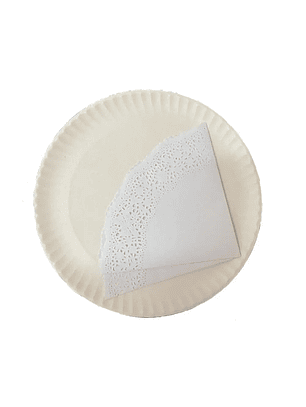 Bandeja N°8 35 cm y Blonda Redonda N°24 41 cm