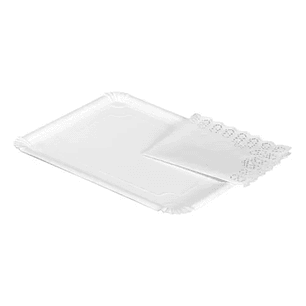 Bandeja N°10 21x28 cm y Blonda Rectangular N°10 34x27 cm