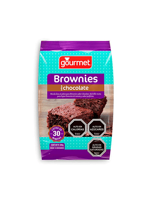 Brownie Gourmet 300 Gr Premezcla Dulce Fácil
