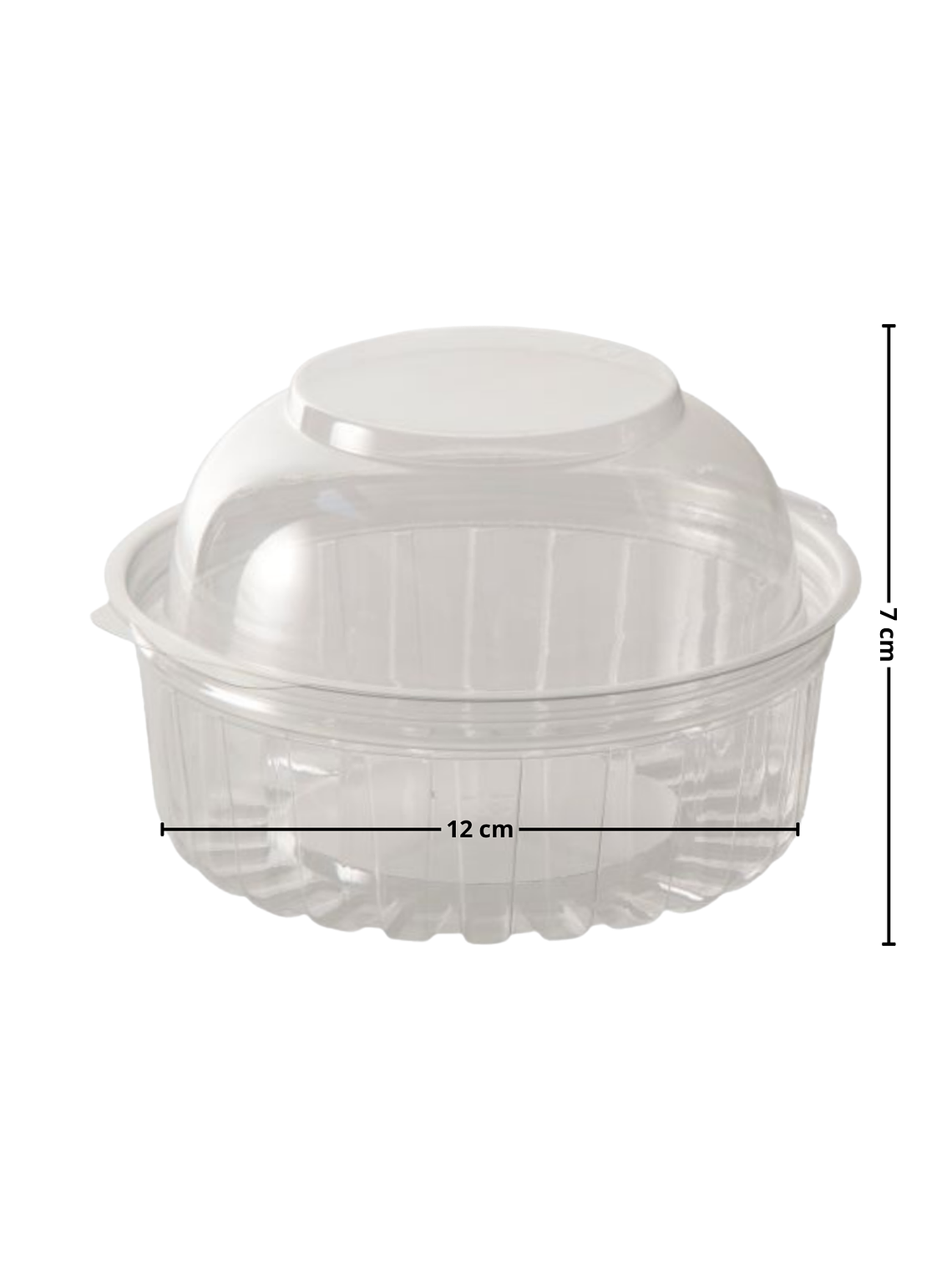 Pote Plástico con Tapa tipo Domo 8 oz 1