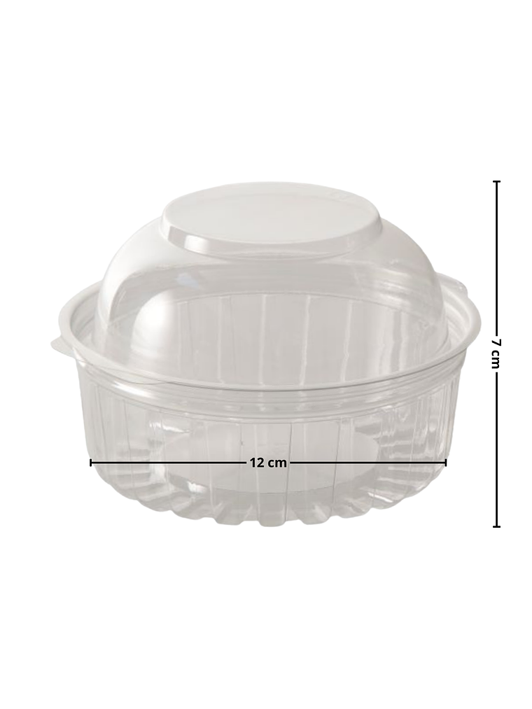 Pote Plástico con Tapa tipo Domo 8 oz 1
