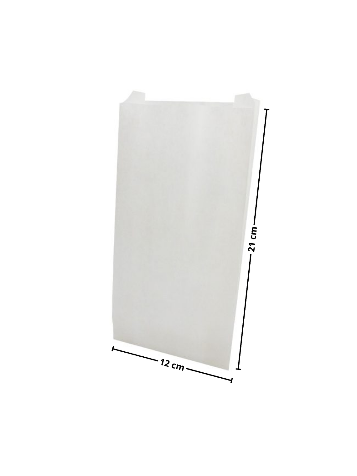 Saco Papel Kraft 21x12 cm Blanco 1