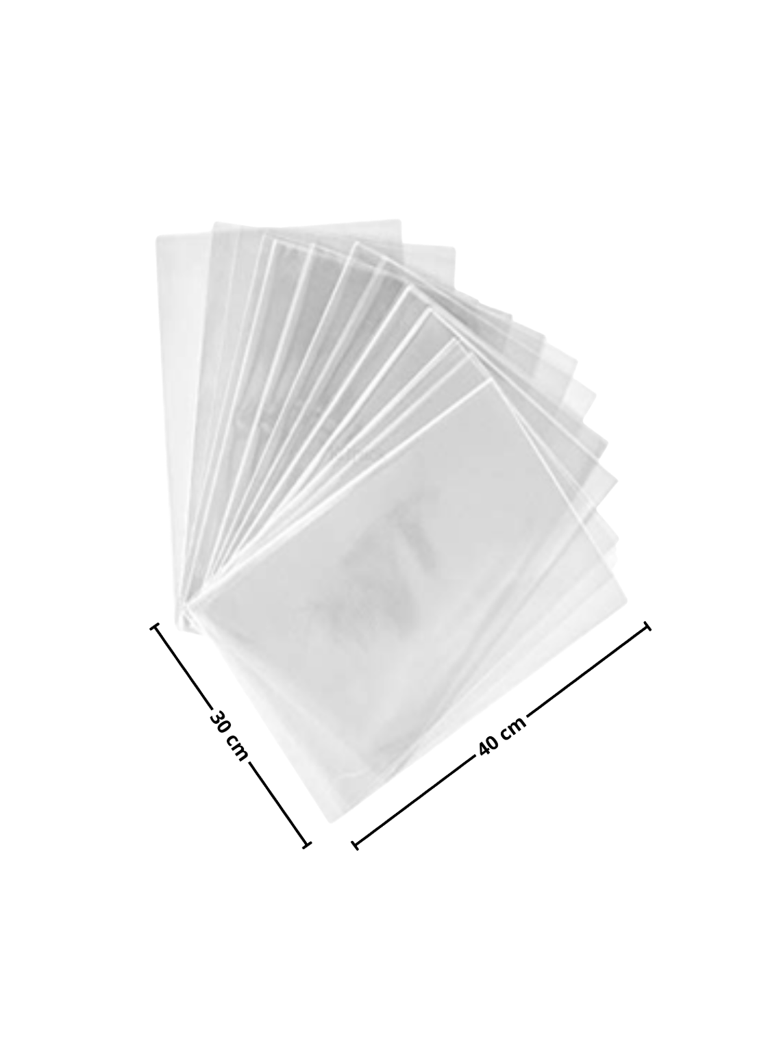 Bolsa Polipropileno Celofán 30x40 cm 100 unidades 1