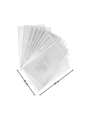 Bolsa Polipropileno Celofán 30x40 cm 100 unidades