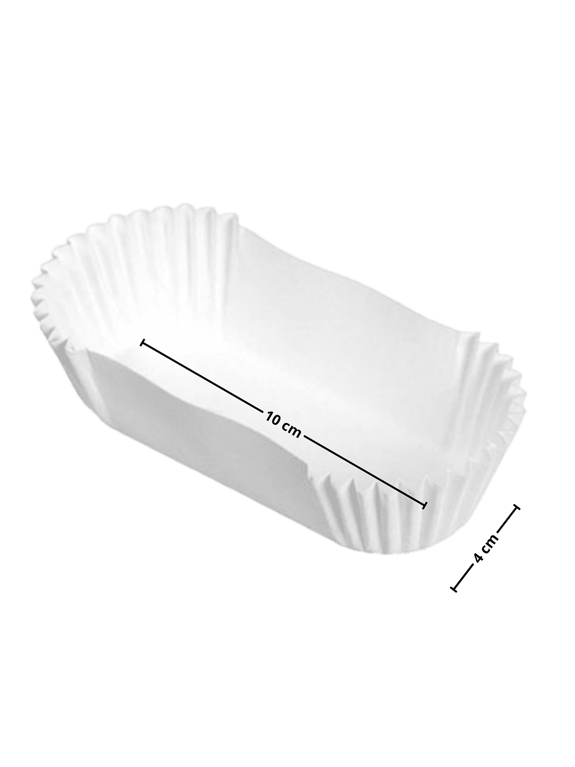 Cápsula para Cupcake Ovalada Blanca N°13 1