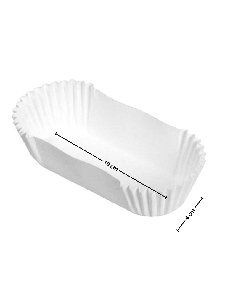 Cápsula para Cupcake Ovalada Blanca N°13 1