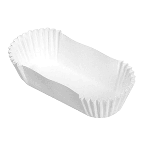 Cápsula para Cupcake Ovalada Blanca N°13