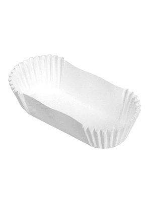 Cápsula para Cupcake Ovalada Blanca N°13