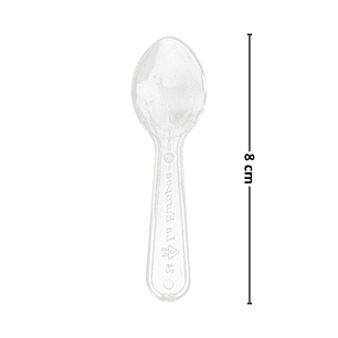 Cucharitas plásticas para helados (Colores - Transparentes)
